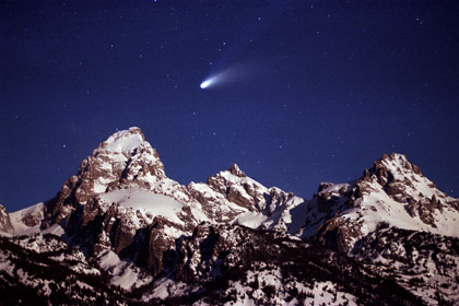 Comet Hale-Bopp Grand Teton National Park